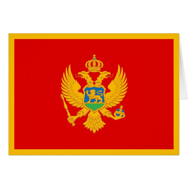 Bandera de Montenegro (Anverso (Horizontal))