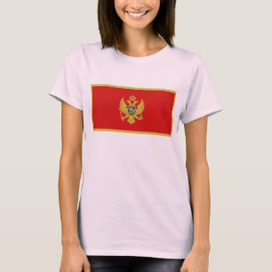 Bandera de Montenegro x Mapa camiseta