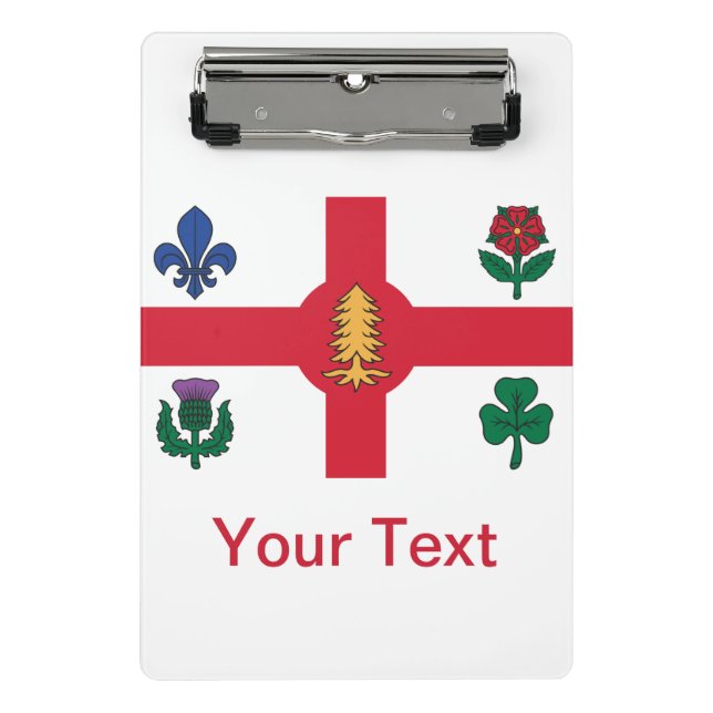 Bandera de Montreal, portapapeles Quebec (Anverso)