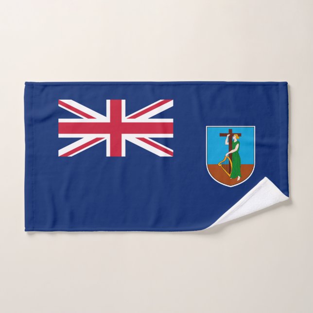 Bandera de Montserrat (Toalla de mano)