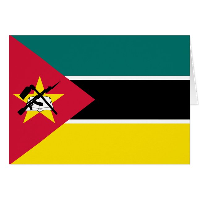 Bandera de Mozambique (Anverso (Horizontal))
