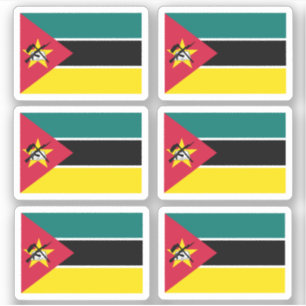 Bandera de Mozambique - Pegatina de colección