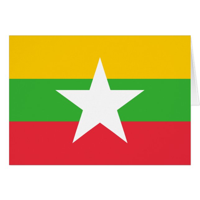 Bandera de Myanmar (Anverso (Horizontal))
