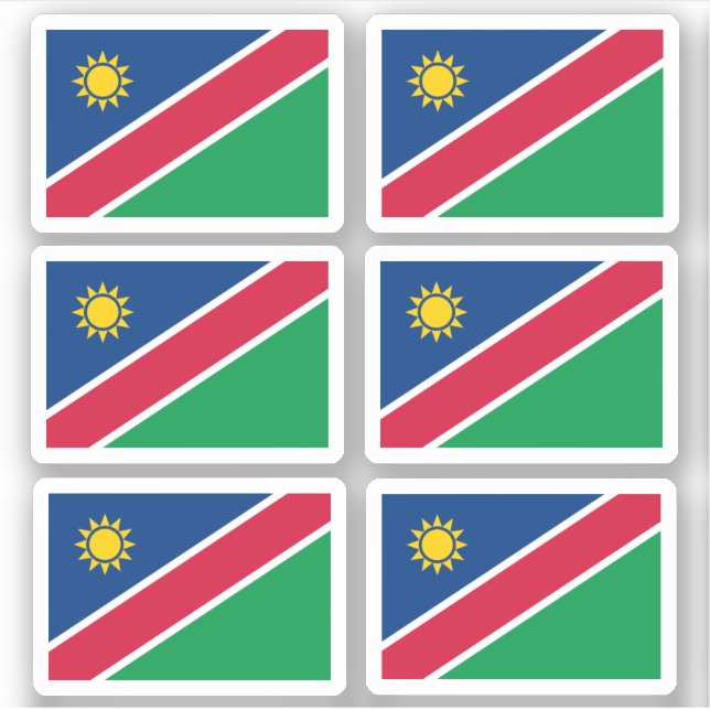 Bandera de Namibia - un Pegatina de colección (Anverso)