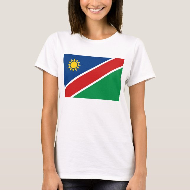 Bandera de Namibia x Mapa camiseta (Anverso)