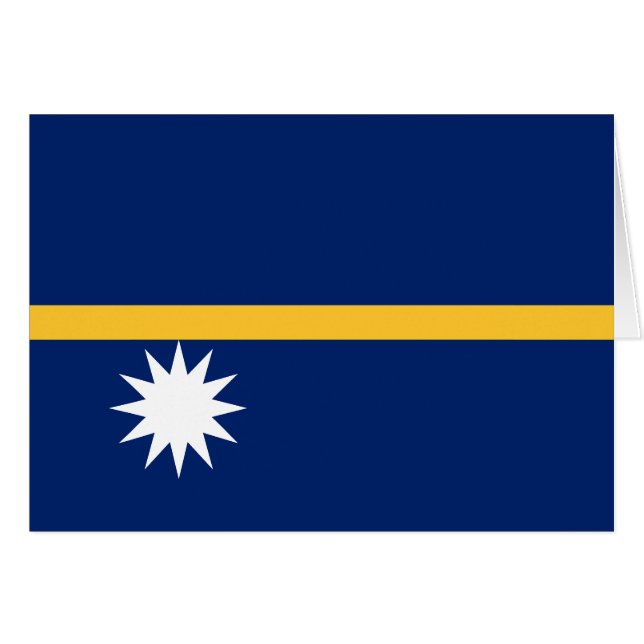 Bandera de Nauru (Anverso (Horizontal))