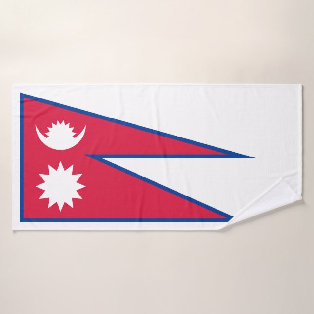 Bandera de Nepal (Toalla de baño)