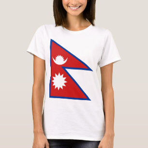 Bandera de Nepal x Mapa camiseta