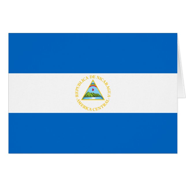 Bandera de Nicaragua (Anverso (Horizontal))