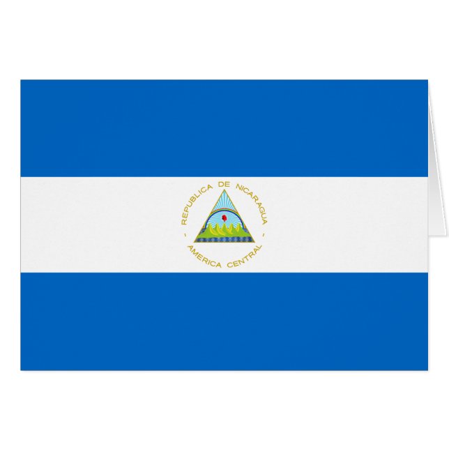 Bandera de Nicaragua (Anverso (Horizontal))