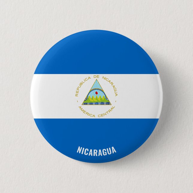 Bandera de Nicaragua cambio botón patriótico (Anverso)