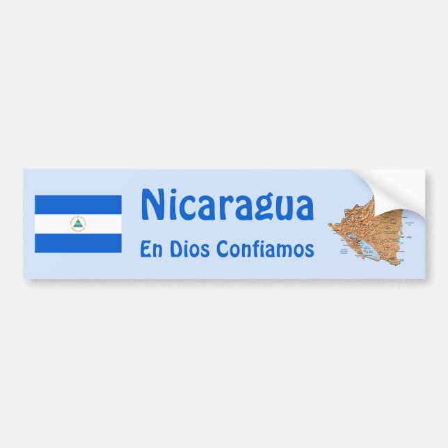 Bandera de Nicaragua y pegatina para el (Frente)