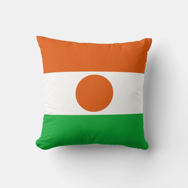 Bandera de Níger x Almohada de bandera (Anverso)