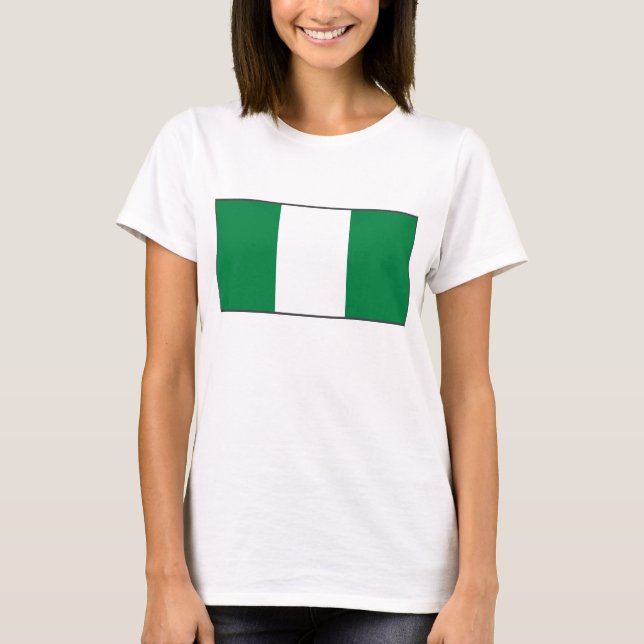 Bandera de Nigeria x Mapa de camiseta (Anverso)