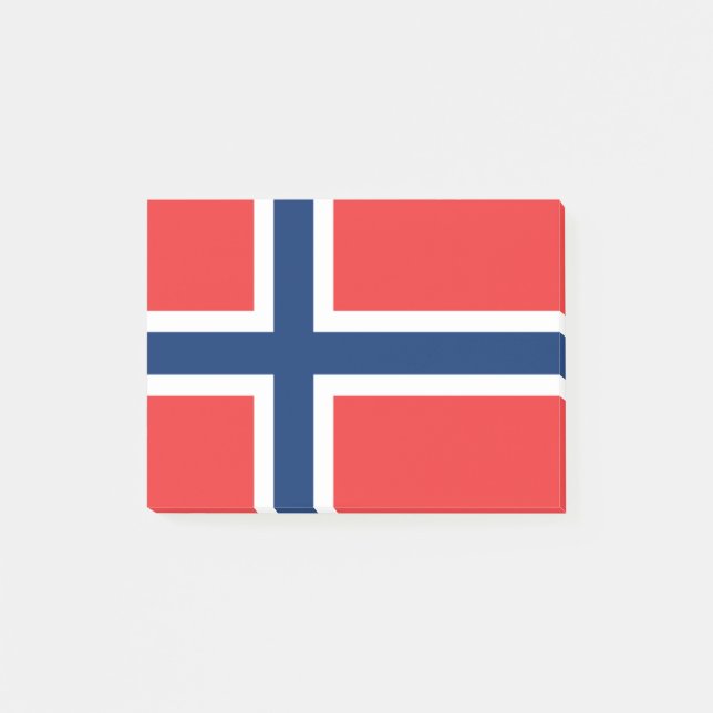 Bandera de Noruega Notas Post-it® (Anverso)