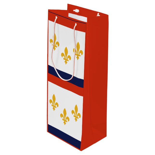 Bandera de Nueva Orleans, Bolsa de Regalos de Vino (Angulo Anverso)