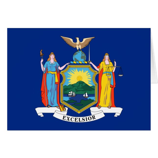 Bandera de Nueva York (Anverso (Horizontal))