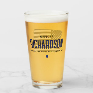 Bandera de oficial de policía de la Línea Azul del