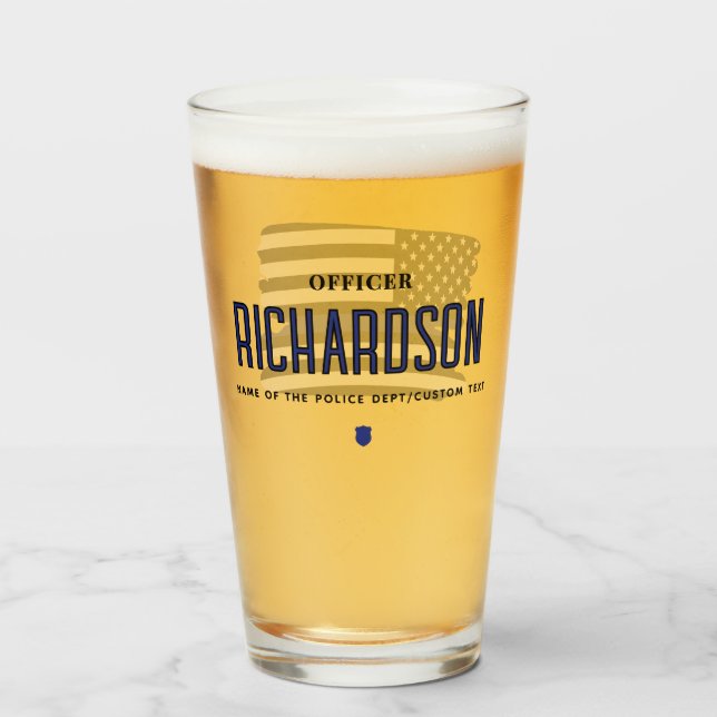 Bandera de oficial de policía de la Línea Azul del (Anverso (lleno))