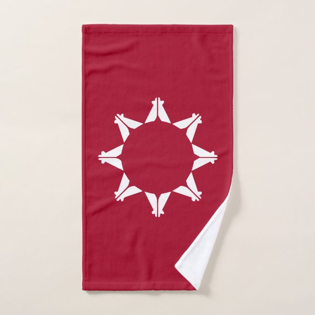 Bandera de Oglala Lakota Sioux (Toalla de mano)