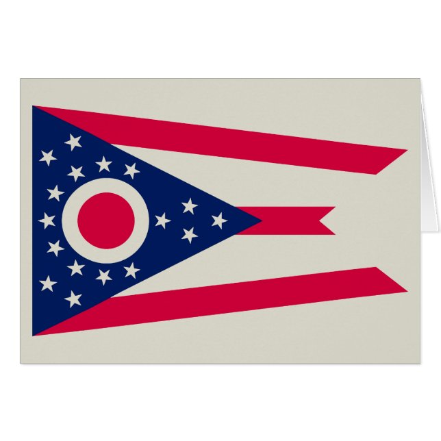 Bandera de Ohio: El cartel del estado de Buckeye (Anverso (Horizontal))