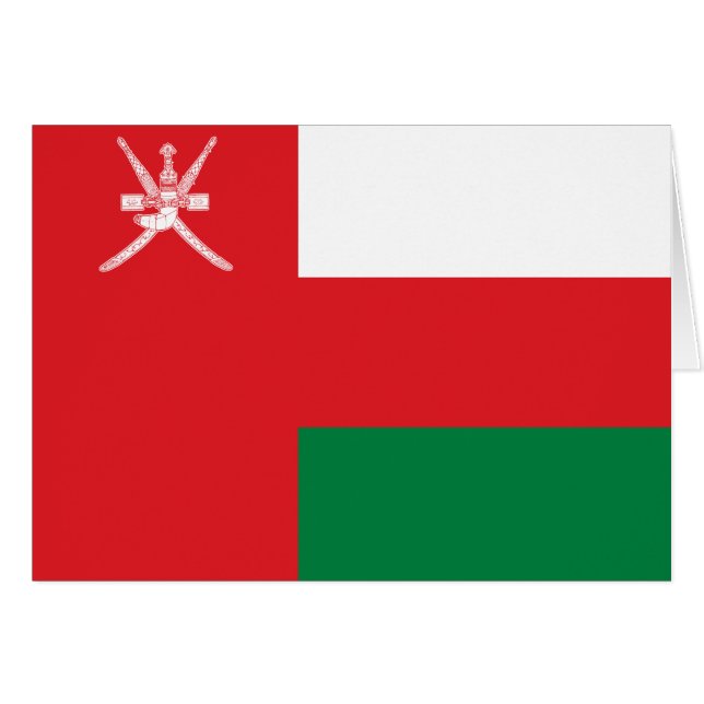 Bandera de Omán (Anverso (Horizontal))