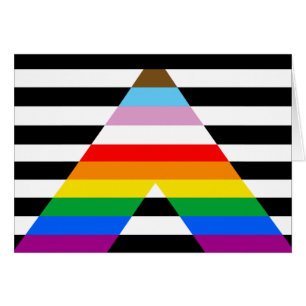 Bandera de orgullo aliada al progreso LGBTQ