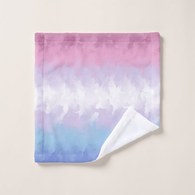 Bandera de Orgullo Bigender Boho Pastel Esponjoso  (Toallita)