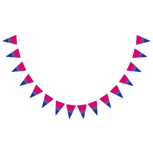 Bandera de orgullo bisexual Bunting Banderas