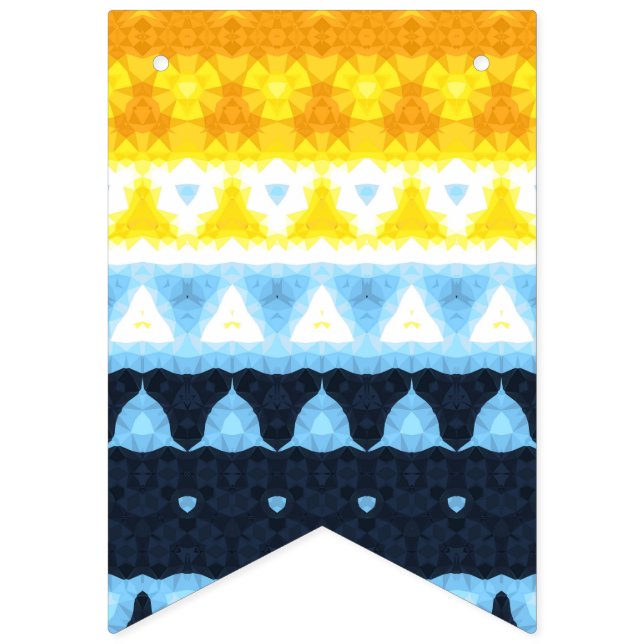 Bandera de orgullo Boho Groovy Geométrico Abstract (Primera bandera)