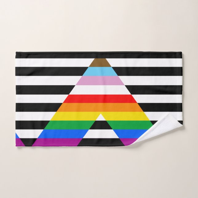 Bandera de orgullo de progreso de aliado (Toalla de mano)