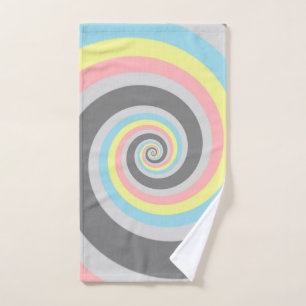 Bandera de orgullo Demiflux espiral abstracto psic