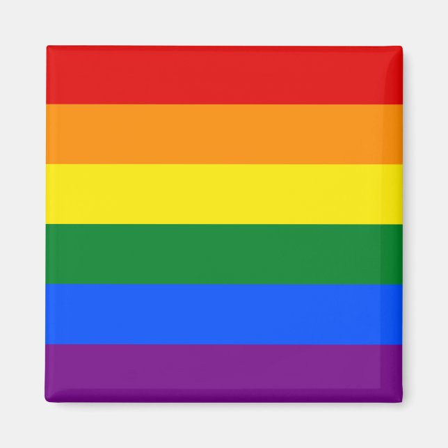 Bandera de orgullo gay imán LGBT (Frente)