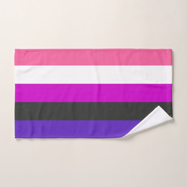 Bandera de orgullo genderfluid (Toalla de mano)