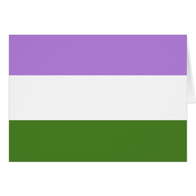 Bandera de orgullo genderqueer (Anverso (Horizontal))