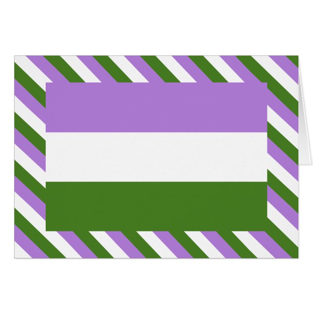 Bandera de orgullo Genderqueer (Anverso (Horizontal))