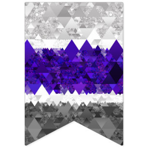 Bandera de orgullo Greygender geométrico retro boh