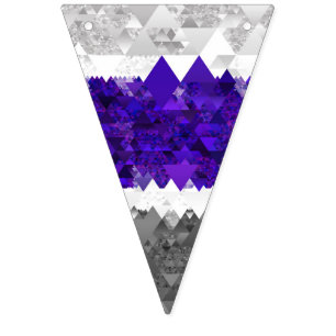 Bandera de orgullo Greygender geométrico retro boh