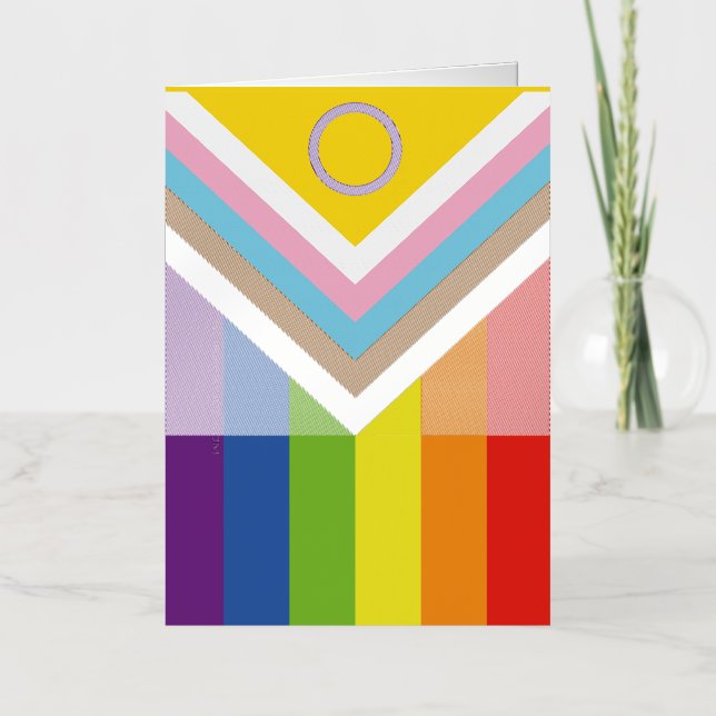 Bandera de orgullo intersexual de SlipperyJoe's fo (Anverso)