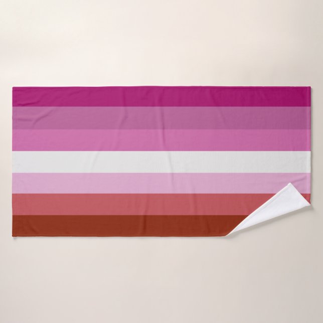 Bandera de Orgullo Lesbiana (Origen) (Toalla de baño)