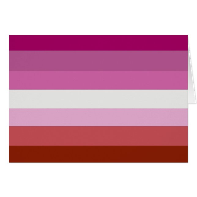 Bandera de Orgullo Lesbiano (Anverso (Horizontal))