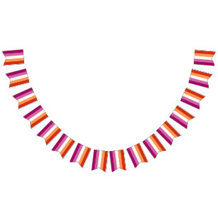 Bandera de Orgullo Lesbiano (5 Franjas)