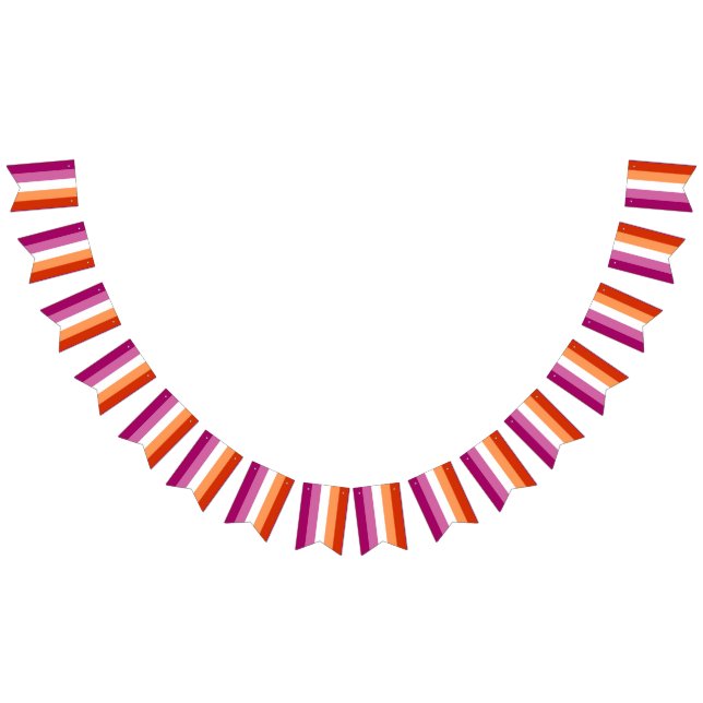 Bandera de Orgullo Lesbiano (5 Franjas) (Todo)