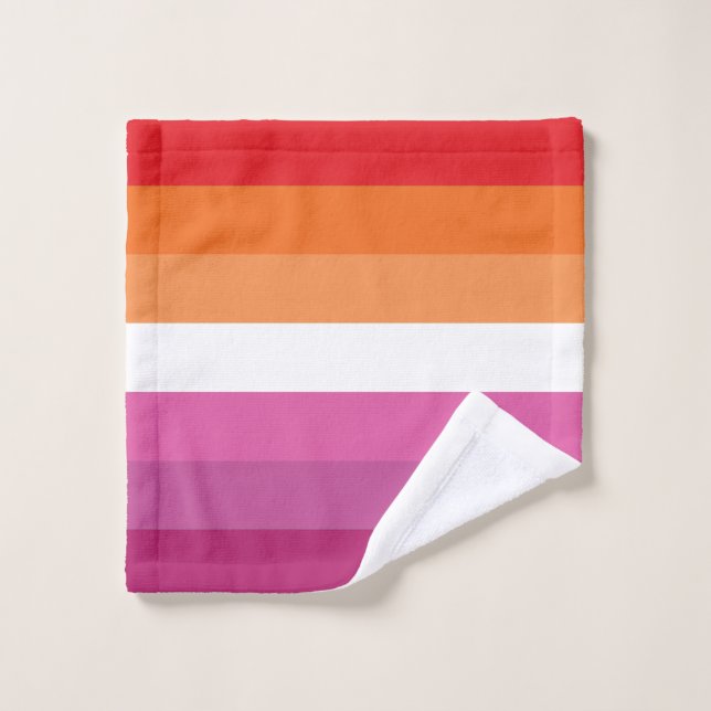 Bandera de orgullo lésbico (Toallita)