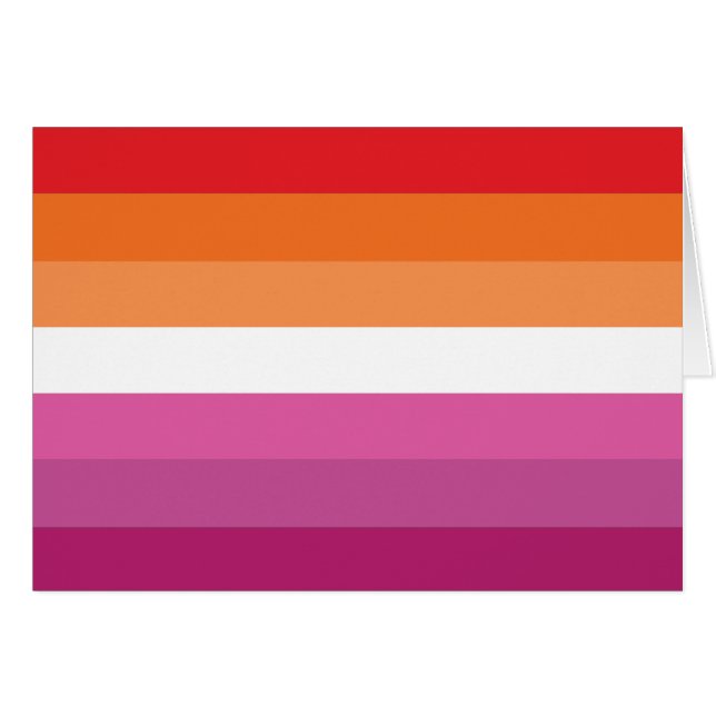 Bandera de orgullo lésbico (Anverso (Horizontal))