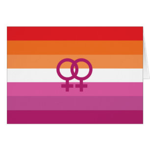 Bandera de orgullo lésbico WLW (Atardecer)