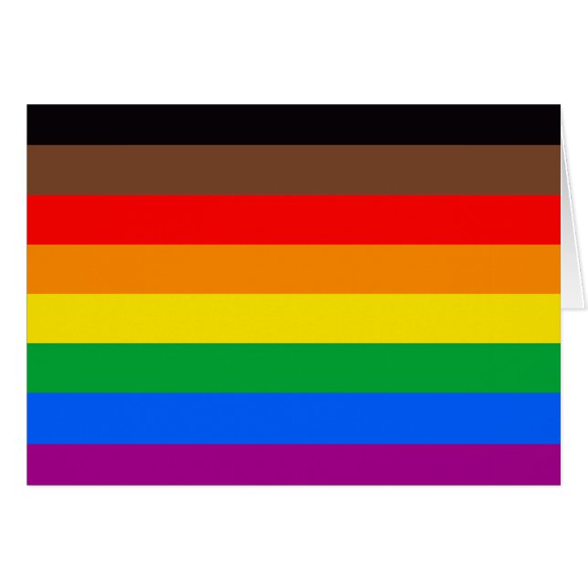 Bandera de Orgullo LGBTQ (8 Franjas) (Anverso (Horizontal))