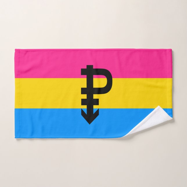 Bandera de Orgullo Pansexual (Toalla de mano)