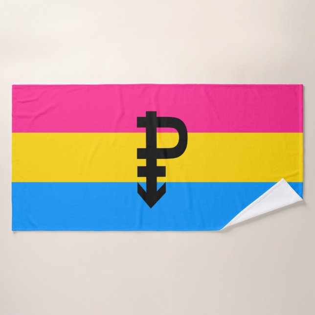 Bandera de Orgullo Pansexual (Toalla de baño)