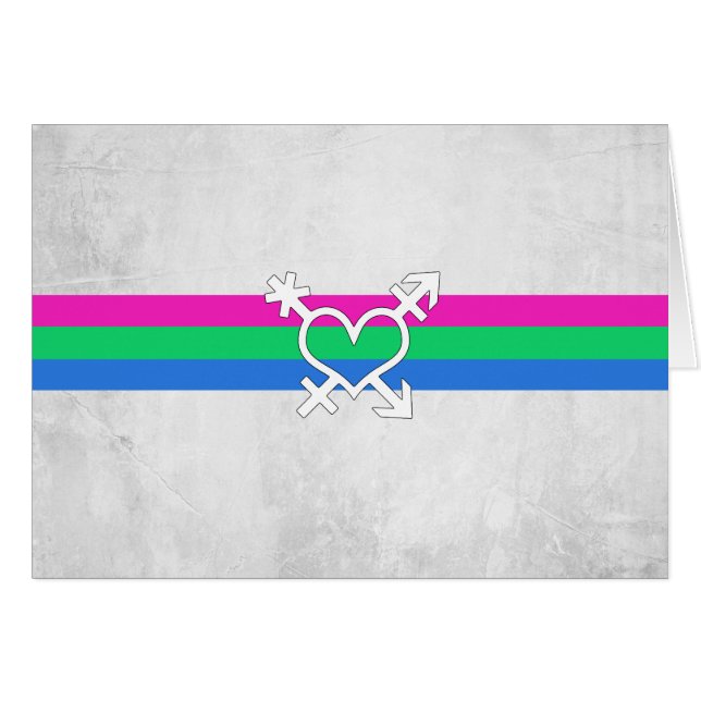 Bandera de orgullo polissexual (Anverso (Horizontal))